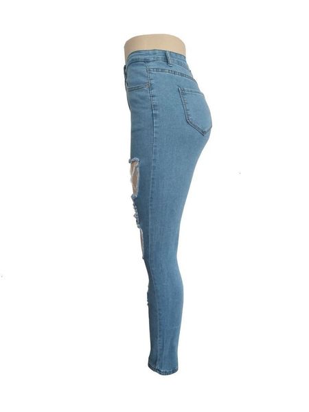 hip hop personality women's burnt slim jeans straight flower casual pierced street horn pencil pants k, Blue
hip hop personality women's burnt slim jeans straight flower casual pierced street horn pencil pants k, Blue
