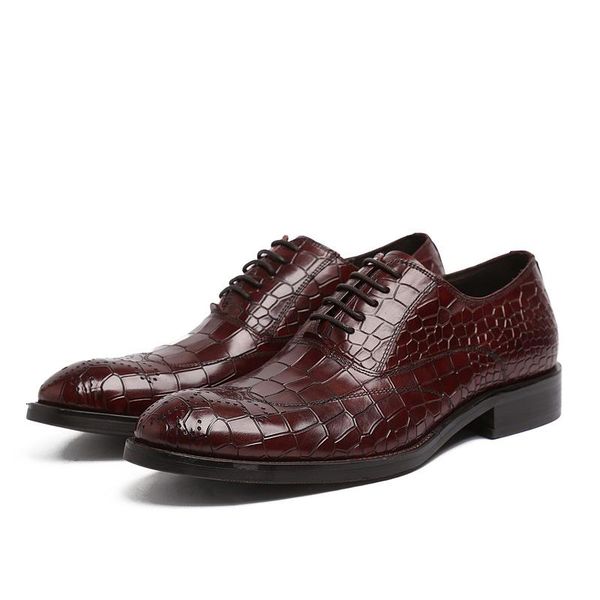 dress shoes fashion men's leather pure lace-up cattle formal wear wedding chaussure homme, Black
dress shoes fashion men's leather pure lace-up cattle formal wear wedding chaussure homme, Black