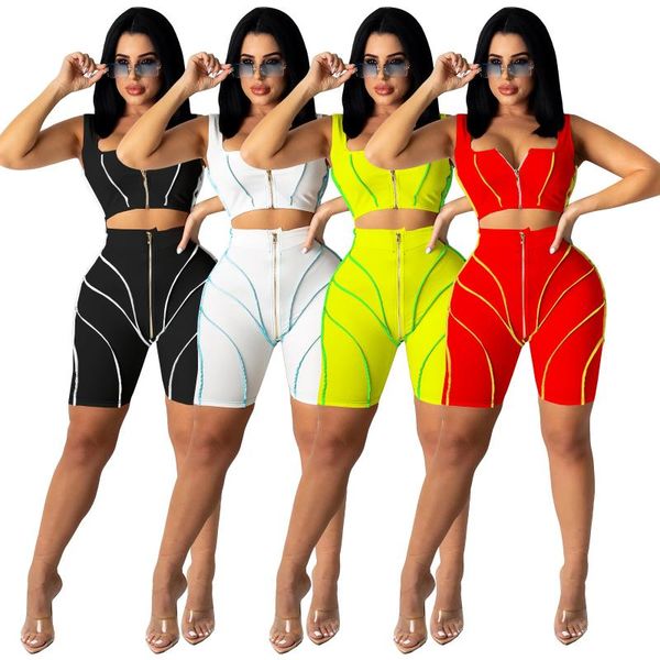 women's tracksuits est women sports patchwork 2pcs 2021 solid zipper vest irregular + skinny bodycon shorts lady outfits summer, Gray
women's tracksuits est women sports patchwork 2pcs 2021 solid zipper vest irregular + skinny bodycon shorts lady outfits summer, Gray