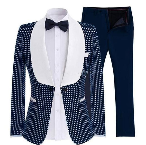 men's suits & blazers shawl lapel polka dot pattern one-click man groom tuxedo suit wedding (jacket + pants), White;black
men's suits & blazers shawl lapel polka dot pattern one-click man groom tuxedo suit wedding (jacket + pants), White;black