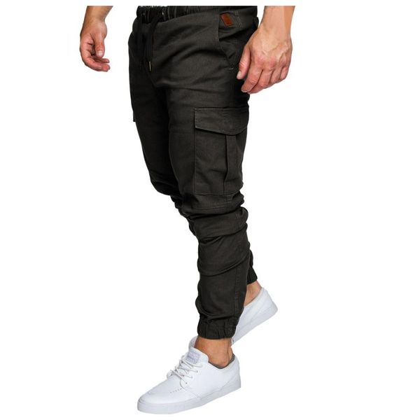 men's pants solid color tooling multi-pocket casual leggings safari style elastic waist cotton trousers loose cargo, Black
men's pants solid color tooling multi-pocket casual leggings safari style elastic waist cotton trousers loose cargo, Black
