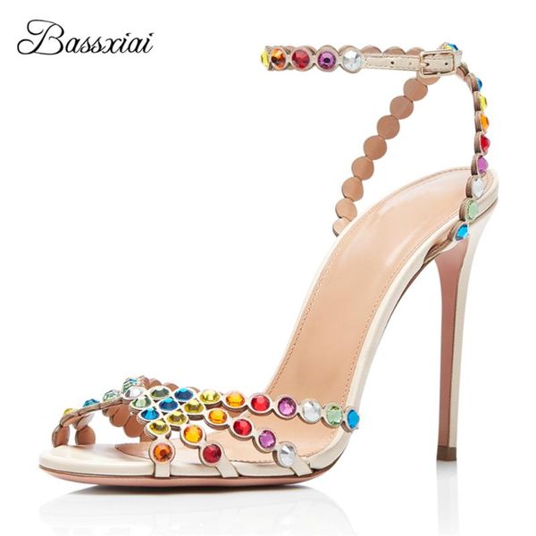 sandals luxury colorful diamond ankle strap women jeweled rhinestone narrow band open toe thin high heel summer sandalias, Black
sandals luxury colorful diamond ankle strap women jeweled rhinestone narrow band open toe thin high heel summer sandalias, Black