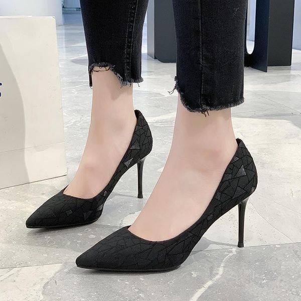 dress shoes stiletto heel women black super high pointed toe 8 cm thin pumps party 2021
dress shoes stiletto heel women black super high pointed toe 8 cm thin pumps party 2021