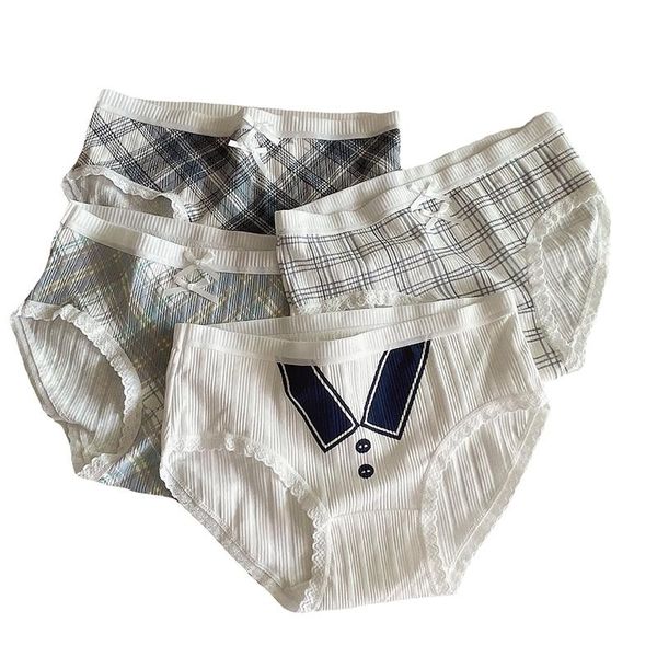 women's panties mid waist cotton underpants women soft lattice briefs navy blue cute bow underwear students girl pure color breathable, Black;pink
women's panties mid waist cotton underpants women soft lattice briefs navy blue cute bow underwear students girl pure color breathable, Black;pink