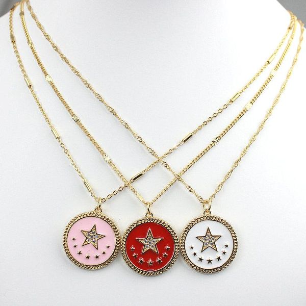 pendant necklaces 18inch 10pcs/lot fashion colorful enamel necklace,star shape cz/enamel charm jewelry, plated necklace wholesale, Silver
pendant necklaces 18inch 10pcs/lot fashion colorful enamel necklace,star shape cz/enamel charm jewelry, plated necklace wholesale, Silver
