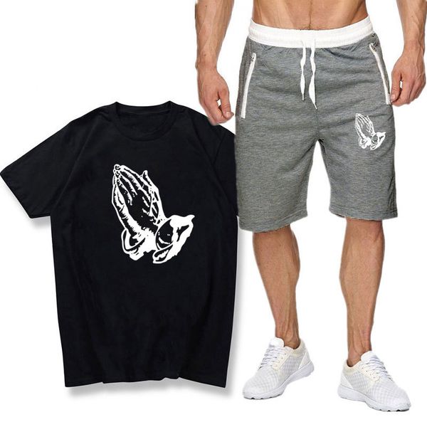 2021 new clothing prayer hand tshirt family tracksuit men two piece set sleeve short and middle waist shorts 4wdq, Gray
2021 new clothing prayer hand tshirt family tracksuit men two piece set sleeve short and middle waist shorts 4wdq, Gray