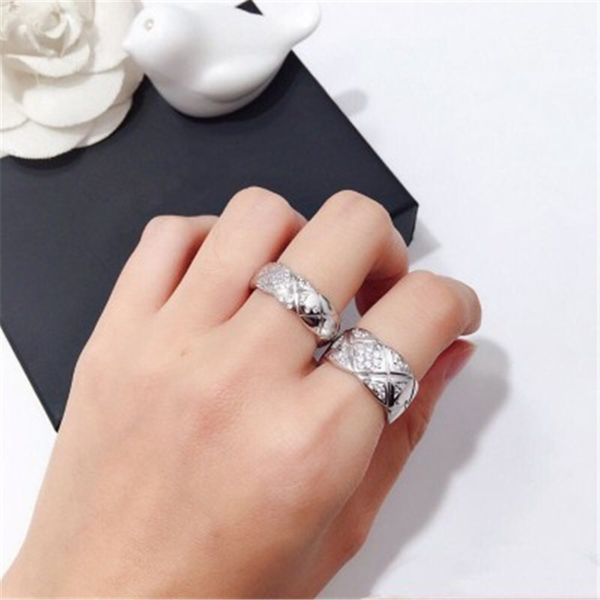 hbp personality small fragrance women's indifference fashion wave pattern inlaid diamond couple ring, Silver
hbp personality small fragrance women's indifference fashion wave pattern inlaid diamond couple ring, Silver