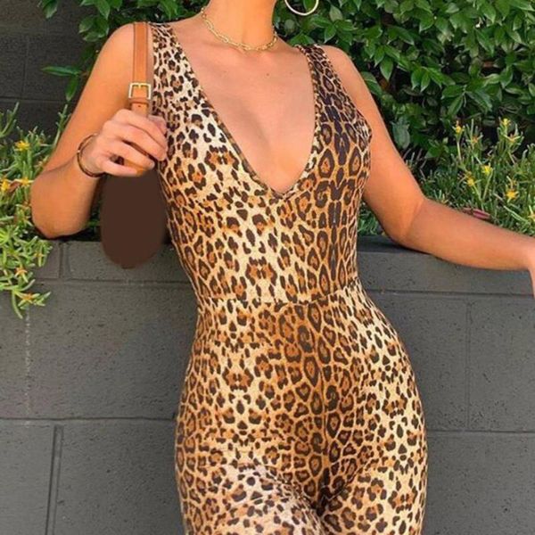 women's jumpsuits & rompers lady sleeveless jumpsuit women v-neck skinny playsuit summer slim fashion casual leopard tiger factor stree, Black;white
women's jumpsuits & rompers lady sleeveless jumpsuit women v-neck skinny playsuit summer slim fashion casual leopard tiger factor stree, Black;white