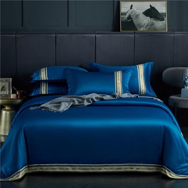 new luxury bedding set super soft tencel washing silk cotton embroidery sheet solid color home flat bedding king size 4pcs
new luxury bedding set super soft tencel washing silk cotton embroidery sheet solid color home flat bedding king size 4pcs