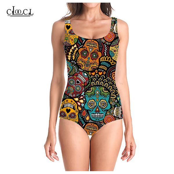 cloocl summer popular skull pattern 3d printed sleeveless women swimsuit fashion casual swimsuits beach one piece swimwear, White;black
cloocl summer popular skull pattern 3d printed sleeveless women swimsuit fashion casual swimsuits beach one piece swimwear, White;black