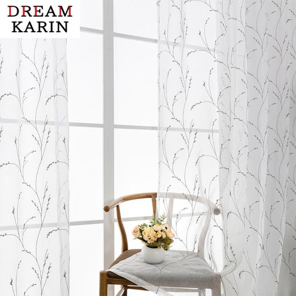 curtain & drapes dk modern tulle embroidered sheer for living room bedroom kitchen window treatment voile home decoration
curtain & drapes dk modern tulle embroidered sheer for living room bedroom kitchen window treatment voile home decoration