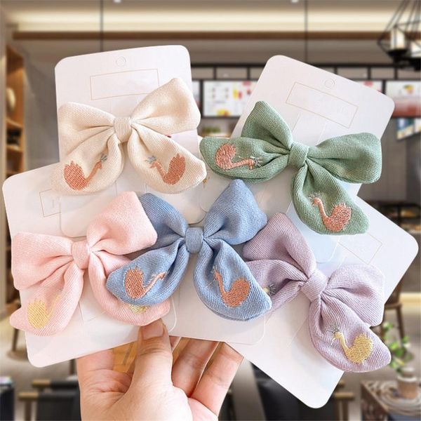hair accessories 10pcs/lot simple cute cartoon embroidered swan hairpins for sweet girl children solid color cloth bow clip, Slivery;white
hair accessories 10pcs/lot simple cute cartoon embroidered swan hairpins for sweet girl children solid color cloth bow clip, Slivery;white