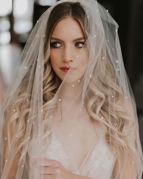 bridal veils white/ivory veil with comb one layer cathedral royal pearl wedding veu de noi ee92, Black
bridal veils white/ivory veil with comb one layer cathedral royal pearl wedding veu de noi ee92, Black
