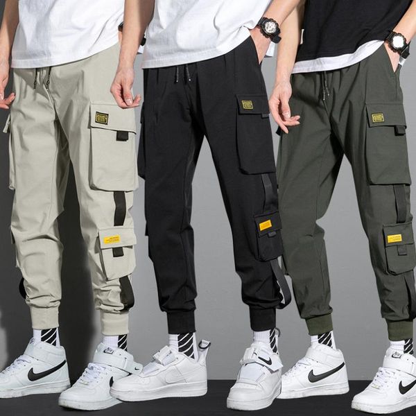men's pants cargo men 2021 summer hip hop streetwear harajuku sweatpants elastic waist multi-pocket harem korea style joggers, Black
men's pants cargo men 2021 summer hip hop streetwear harajuku sweatpants elastic waist multi-pocket harem korea style joggers, Black