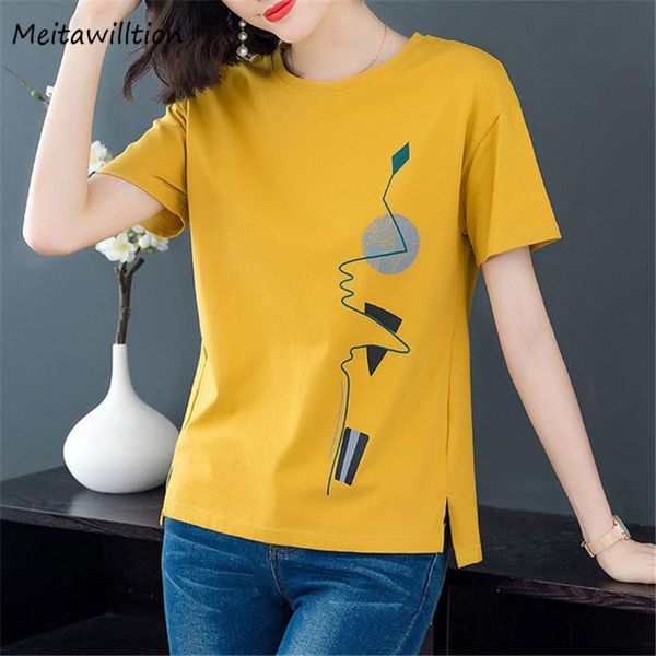 women's t-shirt women cotton t shirt 2021 summer o neck short sleeve print casual tee shirts korean loose office plus size, White
women's t-shirt women cotton t shirt 2021 summer o neck short sleeve print casual tee shirts korean loose office plus size, White