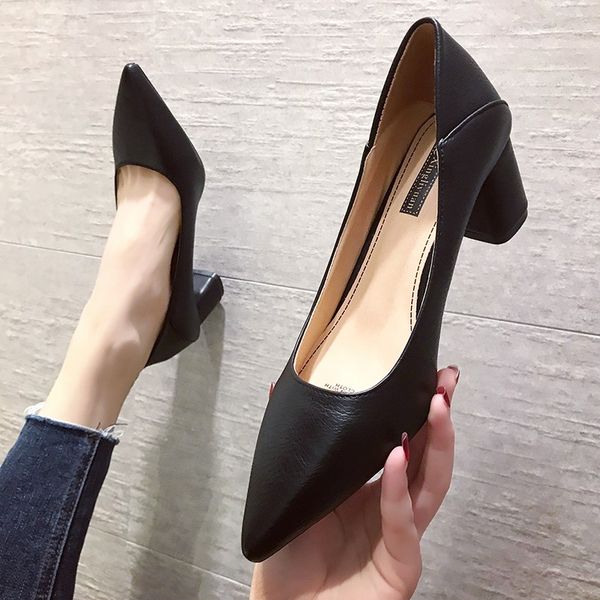 spring women dress shoes pointed toe boat shoes woman pump square heeled office work shoe slip on high heels zapatos mujer 7949ndress shoes, Black
spring women dress shoes pointed toe boat shoes woman pump square heeled office work shoe slip on high heels zapatos mujer 7949ndress shoes, Black