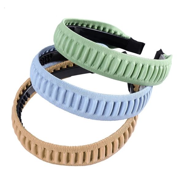 leather headband wide side pleated hair accessories fashion women solid with teeth bezel casual hairband headwear, Silver
leather headband wide side pleated hair accessories fashion women solid with teeth bezel casual hairband headwear, Silver