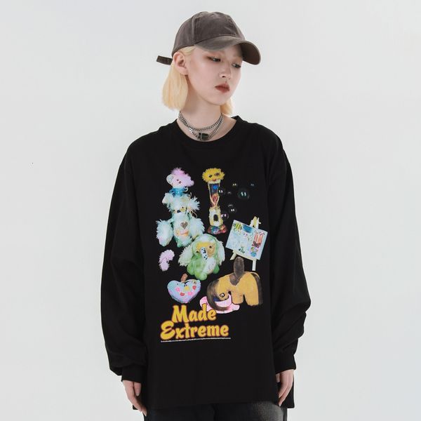 2021 new plush doll puppet printed long sleeve t-shirt woman/men's clothes sweatshirt streetwear hip hop harajuku high street ujux, White
2021 new plush doll puppet printed long sleeve t-shirt woman/men's clothes sweatshirt streetwear hip hop harajuku high street ujux, White