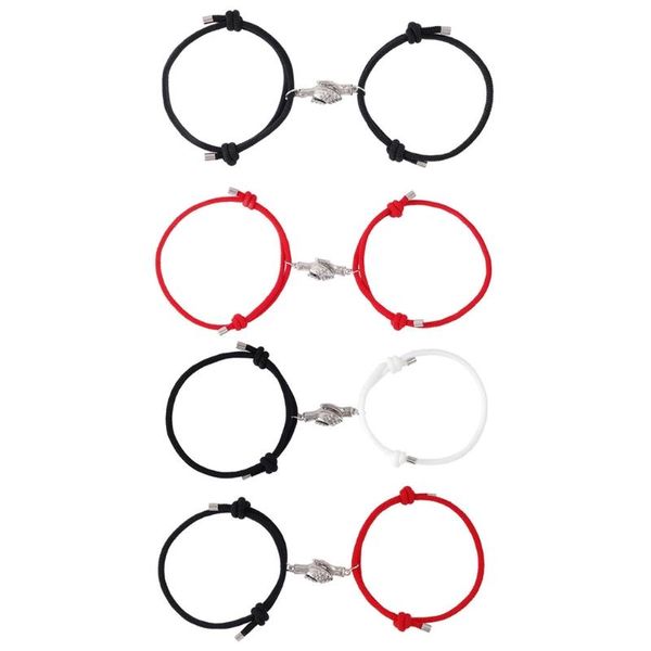 link, chain n58f 2pcs hold hands magnetic couple bracelets lovers hand in pendant for women men fashion jewelry gift, Black
link, chain n58f 2pcs hold hands magnetic couple bracelets lovers hand in pendant for women men fashion jewelry gift, Black