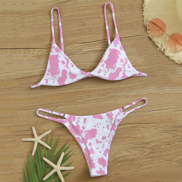 #2021 flowers miscellaneous print bikini set push-up bh spaghetti band women batsuit beachwear badmode, White;black
#2021 flowers miscellaneous print bikini set push-up bh spaghetti band women batsuit beachwear badmode, White;black