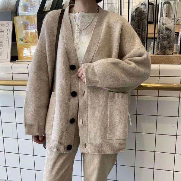black knitted sweater women v neck long sleeve solid color cardigan vintage harajuku casual loose fashion new, White;black
black knitted sweater women v neck long sleeve solid color cardigan vintage harajuku casual loose fashion new, White;black