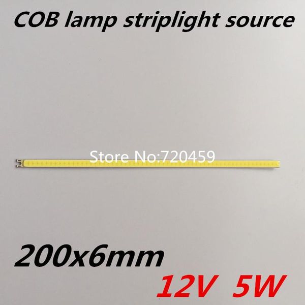 3pcs 200x6mm led module cob lamp striplight source led light surface light source 6 mm wide dc12v white
3pcs 200x6mm led module cob lamp striplight source led light surface light source 6 mm wide dc12v white