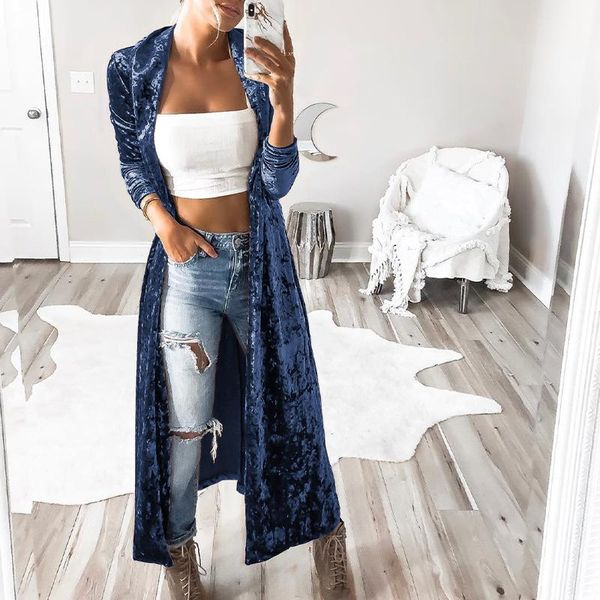 women's wool & blends elegant velvet windbreaker women cardigan fashion autumn winter solid chic jacket ladies casual long sleeve overc, Black
women's wool & blends elegant velvet windbreaker women cardigan fashion autumn winter solid chic jacket ladies casual long sleeve overc, Black