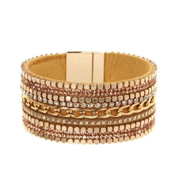 bangle shiny crystal leather bracelets for women boho multilayer metal chain wrap bracelet party female jewelry gifts, Black
bangle shiny crystal leather bracelets for women boho multilayer metal chain wrap bracelet party female jewelry gifts, Black