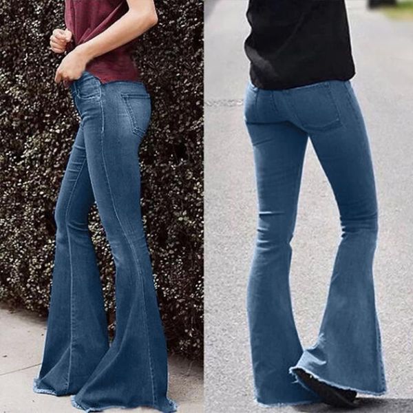 women's jeans jeens for women flare mid waisted denim pocket stretch slim tassel pants bell bottom femme 2021#y2, Blue
women's jeans jeens for women flare mid waisted denim pocket stretch slim tassel pants bell bottom femme 2021#y2, Blue