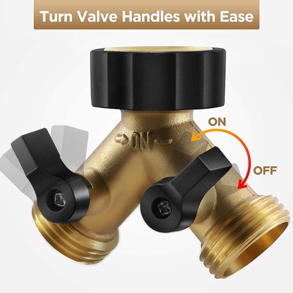 watering equipments brass 3/4" hose splitter 2-way garden y-type tap connector with valves water connectors
watering equipments brass 3/4" hose splitter 2-way garden y-type tap connector with valves water connectors
