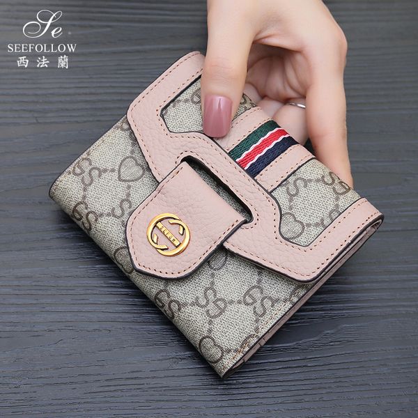 fashion new small wallet women's short leather multi card folding cowhide three fold wallet simple buckle fashion purse black friday, Red;black
fashion new small wallet women's short leather multi card folding cowhide three fold wallet simple buckle fashion purse black friday, Red;black