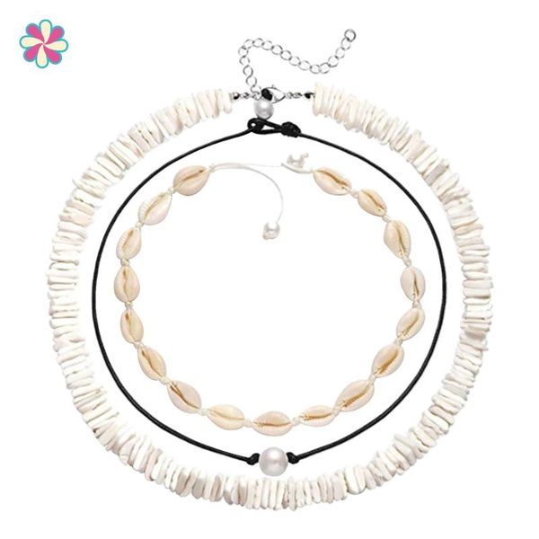 chokers 3pcs/set necklace jewelry women girl shell seashell choker short clavicle chain w118, Golden;silver
chokers 3pcs/set necklace jewelry women girl shell seashell choker short clavicle chain w118, Golden;silver
