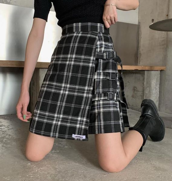 skirts korea vintage preppy style a-line plaid summer female ulzzang punk plus size casual harajuku gothic ins high waist skirt, Black
skirts korea vintage preppy style a-line plaid summer female ulzzang punk plus size casual harajuku gothic ins high waist skirt, Black
