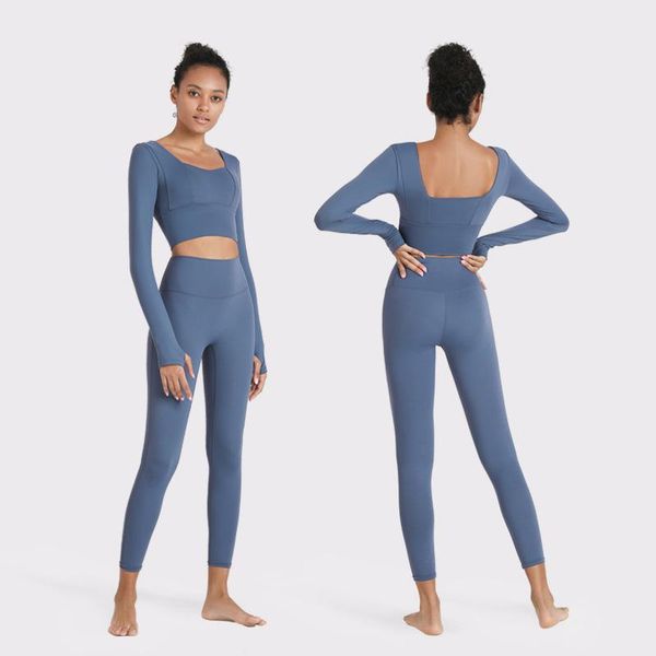 yoga outfit women sport wear suits fitness clothing gym long sleeve set naked feel buttery-soft suit workout clothes
yoga outfit women sport wear suits fitness clothing gym long sleeve set naked feel buttery-soft suit workout clothes