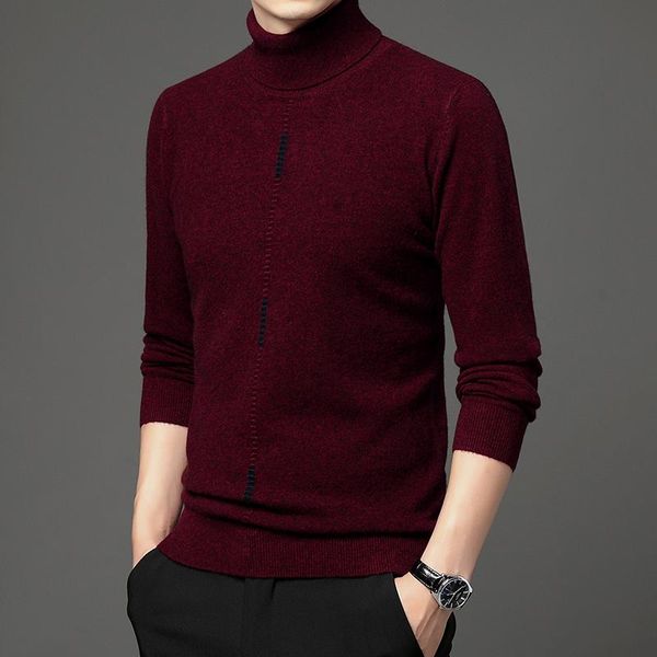 men's sweaters sweater 100% pure wool winter thickened loose bottomed high lapel, White;black
men's sweaters sweater 100% pure wool winter thickened loose bottomed high lapel, White;black