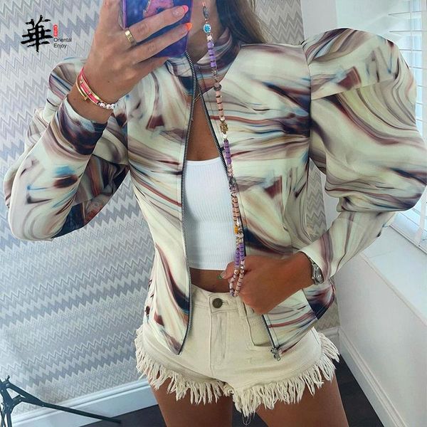 women's vests women jacket short casual puff sleeve printed coat winter fashion autumn cardigan female, Black;white
women's vests women jacket short casual puff sleeve printed coat winter fashion autumn cardigan female, Black;white