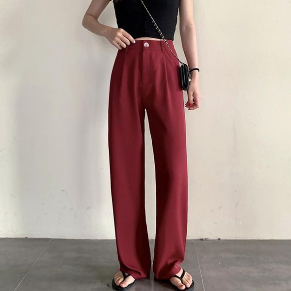 women's pants & capris 6 color 2021 autumn high waist loose wide leg mopping trousers spring female korean suit women 16402, Black;white
women's pants & capris 6 color 2021 autumn high waist loose wide leg mopping trousers spring female korean suit women 16402, Black;white