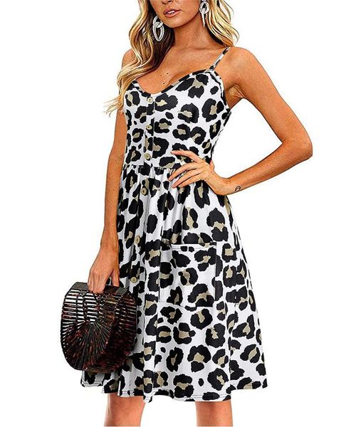 casual dresses summer sleeveless dress 2021 women adults flower/leopard print v-neck cross spaghetti strap with pockets, Black;gray
casual dresses summer sleeveless dress 2021 women adults flower/leopard print v-neck cross spaghetti strap with pockets, Black;gray