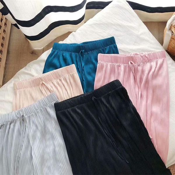 women's pants & capris comfort summer wide leg harajuku ice silk ankle-length long trousers korean fashion high waist pleated pant, Black;white
women's pants & capris comfort summer wide leg harajuku ice silk ankle-length long trousers korean fashion high waist pleated pant, Black;white