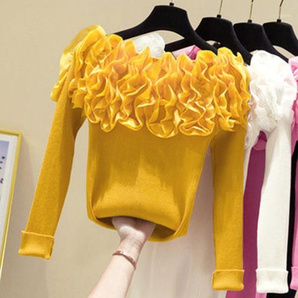 flowers one word collar pullover sweater woman 2021 spring autumn fashion solid color all-match knitting female a435, White;black
flowers one word collar pullover sweater woman 2021 spring autumn fashion solid color all-match knitting female a435, White;black