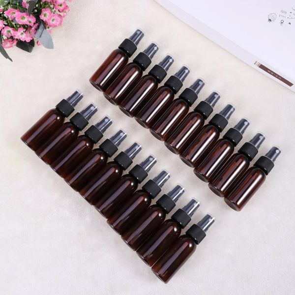 storage bottles & jars 20pcs mini small empty spray bottle for make and skin care refillable travel use (brown with black sprayer)
storage bottles & jars 20pcs mini small empty spray bottle for make and skin care refillable travel use (brown with black sprayer)