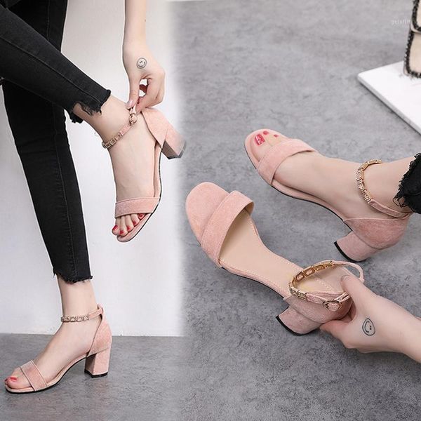 high-heeled sandals female word with 2021 women's shoes summer wild ladies thick-heeled fairy style1, Black
high-heeled sandals female word with 2021 women's shoes summer wild ladies thick-heeled fairy style1, Black