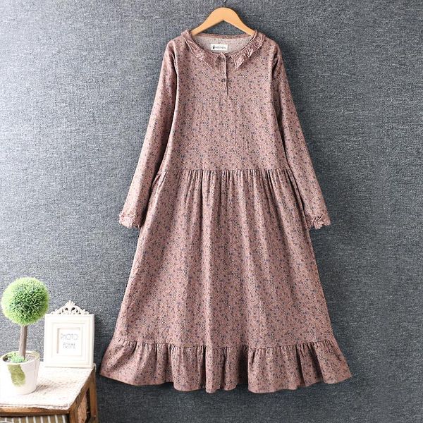 casual dresses spring women dress japan style mori girl literary turndown collar cotton and linen print loose long sleeve, Black;gray
casual dresses spring women dress japan style mori girl literary turndown collar cotton and linen print loose long sleeve, Black;gray