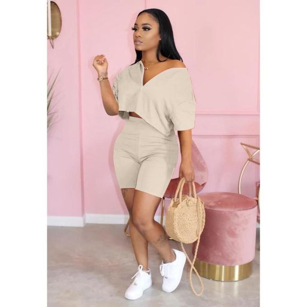 women's tracksuits ronikasha women 2 piece sport outfit summer short sleeve zip crop shorts tracksuit set, Gray
women's tracksuits ronikasha women 2 piece sport outfit summer short sleeve zip crop shorts tracksuit set, Gray