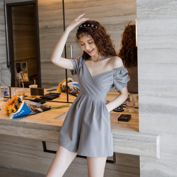 new arrival fashion summer women elegant off shoulder fresh cute playsuit temperament simple short jumpsuits kd4r, White
new arrival fashion summer women elegant off shoulder fresh cute playsuit temperament simple short jumpsuits kd4r, White