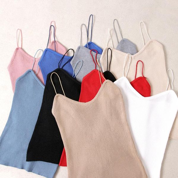 women's tanks & camis easygarment women spring summer korean style slim-fit knitted slim camisole narrow straps tank top, White
women's tanks & camis easygarment women spring summer korean style slim-fit knitted slim camisole narrow straps tank top, White