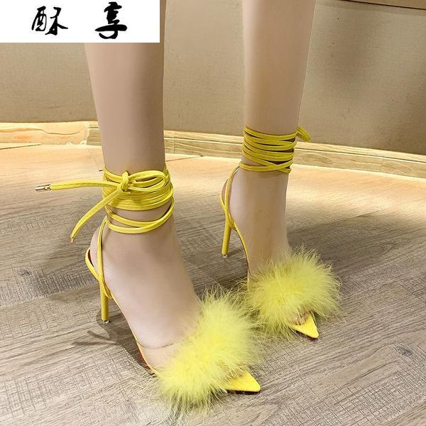 dress shoes spring hairy belt heel women fashion pointed cross strap catwalk nightclub style high heels, Black
dress shoes spring hairy belt heel women fashion pointed cross strap catwalk nightclub style high heels, Black