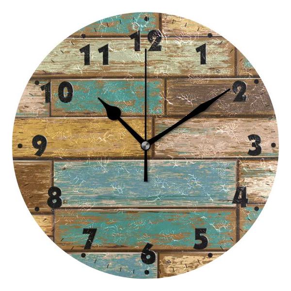 wall clocks rustic plank - silent clock 9.8" decorative frameless battery operated contemporary creative round
wall clocks rustic plank - silent clock 9.8" decorative frameless battery operated contemporary creative round