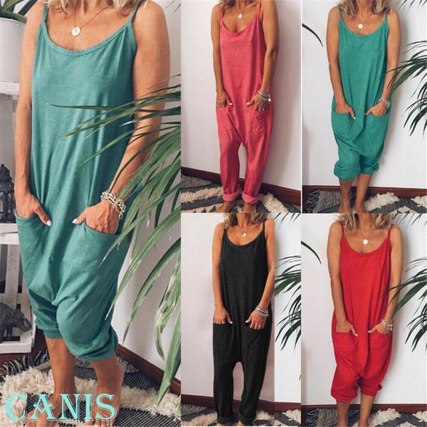 women's jumpsuits & rompers women summer casual sleeveless o-neck cotton linen wide leg jumpsuit ladies solid loose playsuits bodysuits, Black;white 
women's jumpsuits & rompers women summer casual sleeveless o-neck cotton linen wide leg jumpsuit ladies solid loose playsuits bodysuits, Black;white