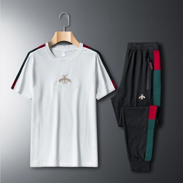 designer mens tracksuits fashion embroidery t-shirt sportswear black white o-neck t shirt and joggers sports pants 2 piece outfits male tees, Gray
designer mens tracksuits fashion embroidery t-shirt sportswear black white o-neck t shirt and joggers sports pants 2 piece outfits male tees, Gray